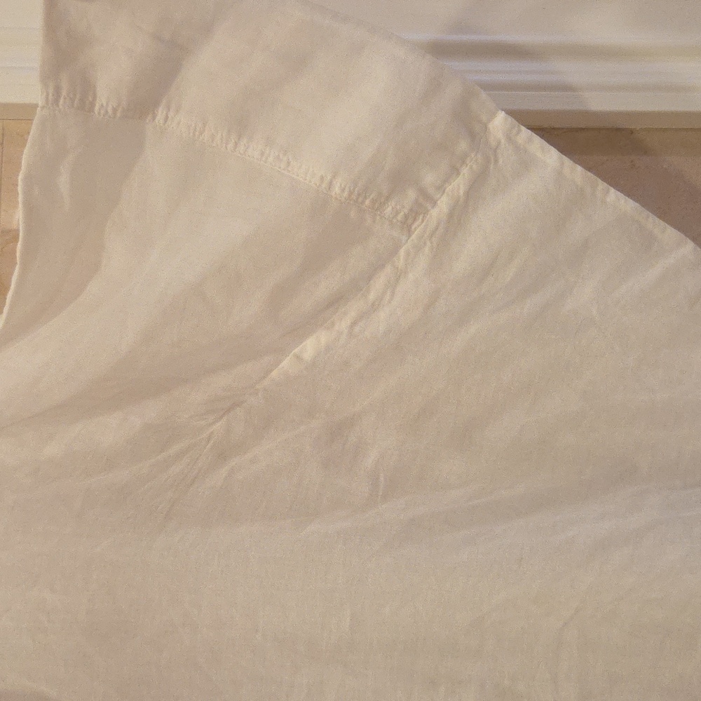 Women's JUCCA WHITE LINEN TOP BLOUSE ITALY SIZE 10 $219 - Picture 2 of 6